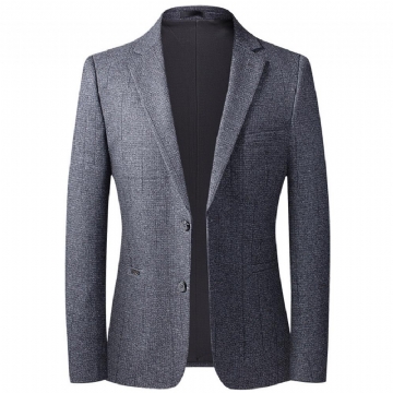 Kevään Syksyn 2022 Miesten Rento Pukutakki Keski-ikäinen Business Casual Slim Fit Toppitakki